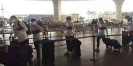 凱旋而歸！中國女足搭乘中國東航航班啟程回國