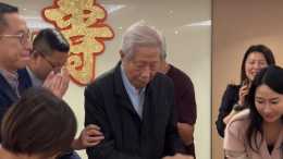 富三代為爺爺慶祝83歲生日，三代同堂場面熱鬧，女友吳千語沒露臉